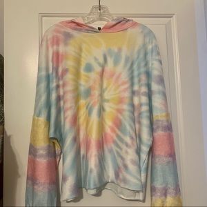 XL Tie-Dye Hoodie Long Sleeves Light Weight